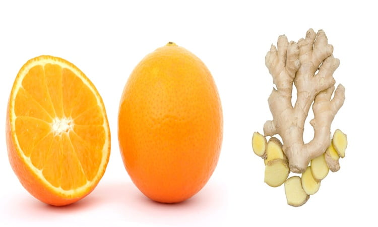 डिटॉक्स वाटर बनाने के लिए संतरा और अदरक – Orange Ginger Detox Water in Hindi