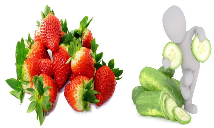 वजन कम करने के लिए पानी में स्‍ट्रावेरी और ककड़ी मिलाएं – Strawberry Cucumber Detox water in Hindi