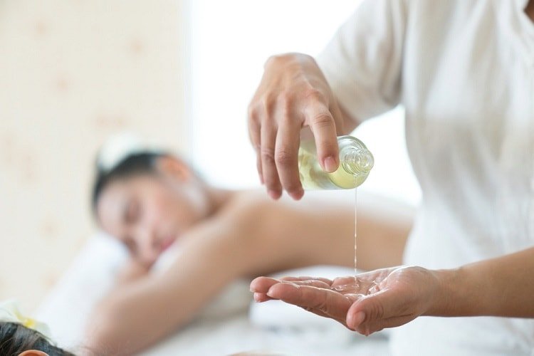Olive oil hindi with yoni massage Breast Massage